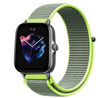 Strap-itÂ Strap-it Amazfit GTS 3 nylon band (fluoriserend)