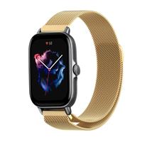 Strap-itÂ Strap-it Amazfit GTS 3 Milanese band (goud)