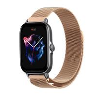 Strap-itÂ Strap-it Amazfit GTS 3 Milanese band (rosÃ© goud)