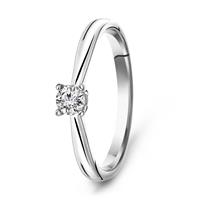 Diamonde Witgouden diamanten solitair ring