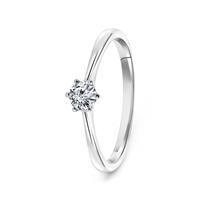Diamonde Witgouden diamanten solitair ring