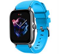 Strap-itÂ Strap-it Amazfit GTS 3 siliconen bandje (lichtblauw)