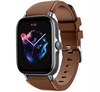 Strap-itÂ Strap-it Amazfit GTS 3 siliconen bandje (koffiebruin)