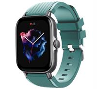 Strap-itÂ Strap-it Amazfit GTS 3 siliconen bandje (dennengroen)