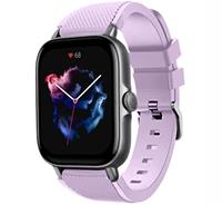Strap-itÂ Strap-it Amazfit GTS 3 siliconen bandje (lila)