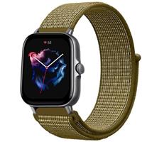 Strap-itÂ Strap-it Amazfit GTS 3 nylon band (olijf)