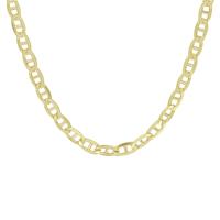 Zilgold Ketting Ankerschakel goud-zilveren kern 4,4 mm 50 cm