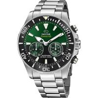 Jaguar J888/5 Horloge Connected Diver Hybrids staal zilverkleurig-groen 20ATM 45,7 mm