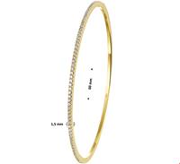 Tft Slavenband Goud Diamant 0.61ct H SI 1,5 X 60 mm