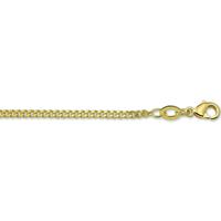 Tft Ketting Gourmetschakel zilver Goudkleurig