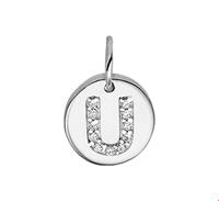 Tft Bedel Letter U Zirkonia Zilver