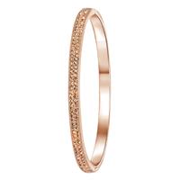 Lucardi Stalen armband roseplated light peach kristal