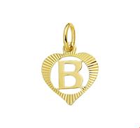 Tft Bedel Hart Letter B Goud