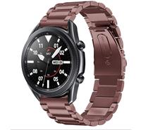Strap-itÂ Strap-it Samsung Galaxy Watch 3 stalen band 45mm (brons-goud)