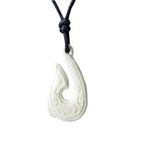 LGT JWLS Tribal Bone touw ketting Fishhook