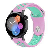 Strap-itÂ Strap-it Huawei Watch GT 3 42mm sport band (roze/aqua)