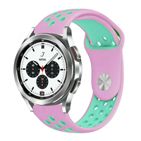 Strap-itÂ Strap-it Samsung Galaxy Watch 4 Classic 42mm sport band (roze/aqua)