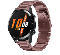 Strap-itÂ Strap-it Huawei Watch GT stalen band (brons-goud)