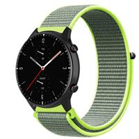 Strap-it Amazfit GTR 2 nylon band (fluoriserend)
