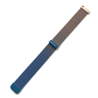 Strap-it Samsung Galaxy Watch Active Milanese band (blauw/goud)