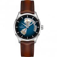 Hamilton H32675540 Herrenuhr Automatik Jazzmaster Open Heart Braun/Blau