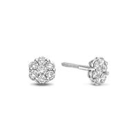Millennium Witgouden oorknoppen met lab grown diamant E03-L-MLN35731