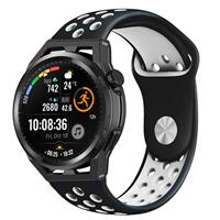 Strap-it Huawei Watch GT Runner sport band (zwart/wit)