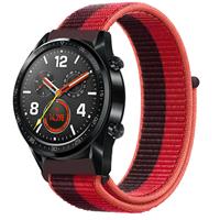 Strap-it Huawei Watch GT nylon band (cherry magenta)