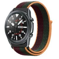 Strap-it Samsung Galaxy Watch 3 45mm nylon band (dark cherry)