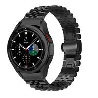 Strap-it Samsung Galaxy Watch 4 Classic 42mm Jubilee stalen band (zwart)