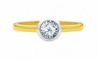 Adelia´s Goldring "333 Gold Ring mit Zirkonia", 333 Gold Goldschmuck für Damen