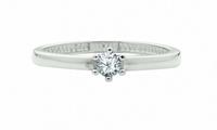 Adelia´s Fingerring »585 Weißgold Ring mit Zirkonia«, Goldschmuck für Damen