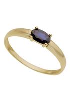 Firetti Goldring »Oval«, mit Saphir