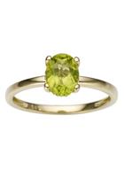 Firetti Goldring »Oval«, mit Peridot