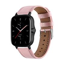 Strap-it Amazfit GTS 2 bandje leer (roze)