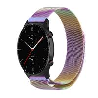 Strap-it Amazfit GTR 2 Milanese band (regenboog)