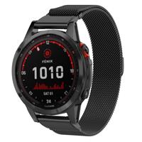 Strap-it Garmin Fenix 7x Milanese band (zwart)