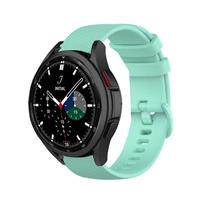 Strap-it Samsung Galaxy Watch 4 Classic 46mm Luxe Siliconen bandje (Aqua)