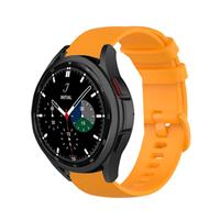 Strap-it Samsung Galaxy Watch 4 Classic 42mm Luxe Siliconen bandje (oranje)