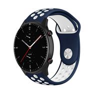 Strap-it Amazfit GTR 2 sport band (blauw/wit)