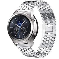 Strap-it Samsung Gear S3 stalen vis band (zilver)