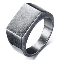 Mendes Edelstaal zegelring Heren  Used Look-18mm