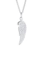 KUZZOI KUZZOI Halsketting Heren Vleugel Rock Boho Cool van 925 Sterling Zilver