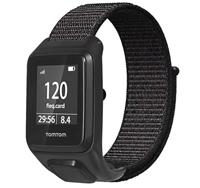 Strap-it TomTom Runner 3 nylon bandje (zwart)
