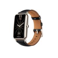 Strap-it Huawei Watch Fit Mini leren bandje (zwart)