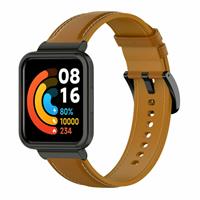 Strap-it Redmi Watch 2 Lite leren bandje (bruin)