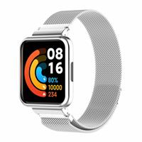 Strap-it Redmi Watch 2 Lite Milanese band (zilver)