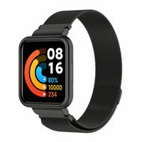 Strap-it Redmi Watch 2 Lite Milanese band (zwart)