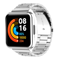 Strap-it Redmi Watch 2 Lite stalen band (zilver)
