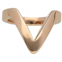 Jacques Charrel Fingerring »V-förmig, Edelstahl rose vergoldet«